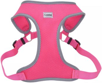 Medium - 1 count Coastal Pet Comfort Soft Reflective Wrap Adjustable Dog Harness Neon Pink