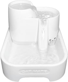 2 liter Cat Mate Pet Fountain with Three Drinking Tiers for Cats and Small Dogs