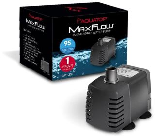 95 GPH Aquatop Max Flow Submersible Pump for Aquariums