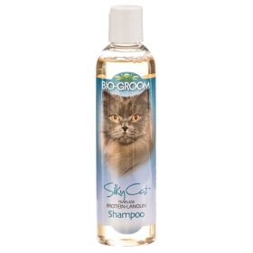 8 oz Bio Groom Silky Cat Tearless Protein and Lanolin Shampoo