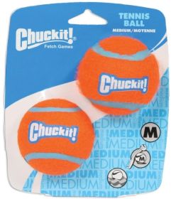 Medium - 2 count Chuckit Tennis Balls for Dogs