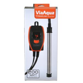 200 watt Via Aqua Titanium Heater for Aquariums