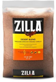 10 quart Zilla Desert Blend Ground English Walnut Shells Reptile Substrate