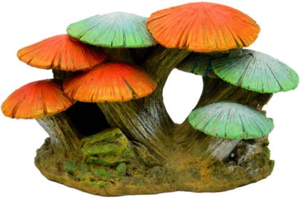 1 count Blue Ribbon Exotic Environments Tall Mushroom Garden