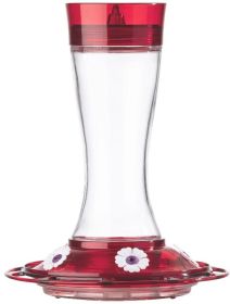 1 count More Birds Garnet Glass Hummingbird Feeder