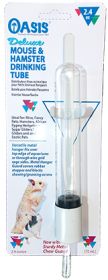 1 count Oasis Deluxe Mouse and Hamster Drinking Tube Glass