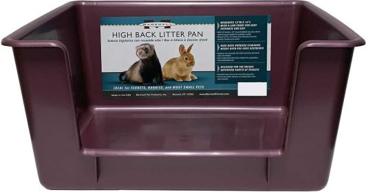 1 count Marshall Ferret High Back Litter Pan Assorted Colors