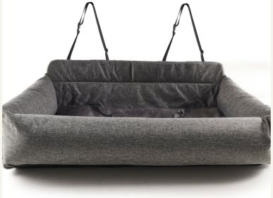 1 count Paw PupProtector Memory Foam Dog Car Bed Gray Single Seat