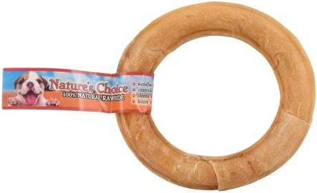 1 count Loving Pets Natures Choice Pressed Rawhide Donut Large