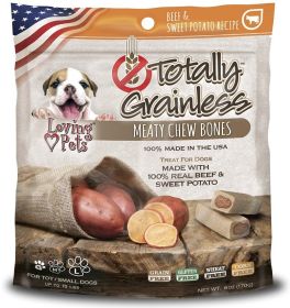 6 oz Loving Pets Totally Grainless Beef and Sweet Potato Bones Small