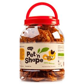 2 lb Pet n Shape Chik n Rings Natural Chicken Dog Treats