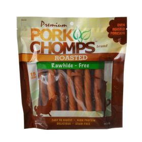 15 count Pork Chomps Pork Earz Twist Dog Treats Large