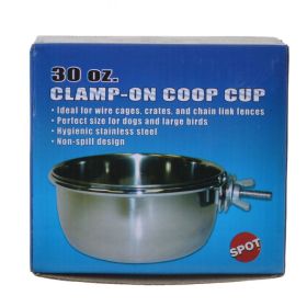 30 oz - 1 count Spot Clamp On Coop Cup Stainless Steel