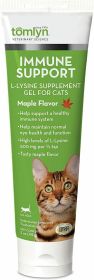 5 oz Tomlyn Immune Support L-Lysine Supplement Gel for Cats Maple Flavor