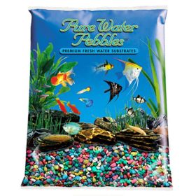 5 lb Pure Water Pebbles Aquarium Gravel Rainbow