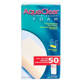 50 gallon - 1 count AquaClear Filter Insert Foam for Aquariums