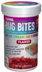 1.59 oz Fluval Bug Bites Insect Larvae Color Enhancing Fish Flake