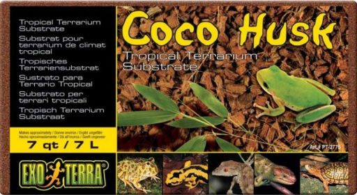 7 quart Exo Terra Coco Husk Brick Tropical Terrarium Reptile Substrate