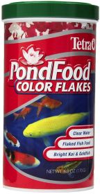 6 oz Tetra PondFood Color Flakes Koi and Goldfish Food