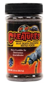 2 oz Zoo Med Creatures Blue Death Feigning Beetle Food