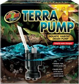 1 count Zoo Med Terra Pump Habitat Drain Pump