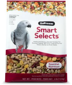 4 lb ZuPreem Smart Selects Bird Food for Parrots and Conures