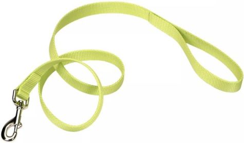 Coastal Pet Single-Ply Nylon Dog Leash Lime Green (size: 6 feet x 3/8"W)