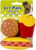 Lil Pals Lil Pals Latex Hamburger, Fries, and Hotdog Dog Toys