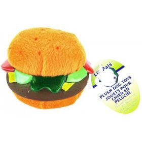 Lil Pals Plush Hamburger Dog Toy (size: 1 count)