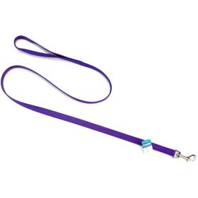 Coastal Pet Single Nylon Lead Purple (size: 4 feet x 5/8"W)