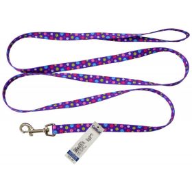 Coastal Pet Attire Styles Nylon Dog Leash Special Paw (size: 6 feet x 5/8"W)