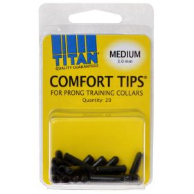 Titan Comfort Tips for Prong Training Collars (size: Medium - 20 count)