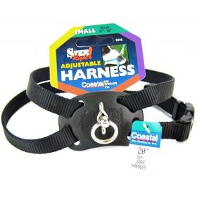 Coastal Pet Size Right Nylon Adjustable Pet Harness Black (size: Small - 1 count)