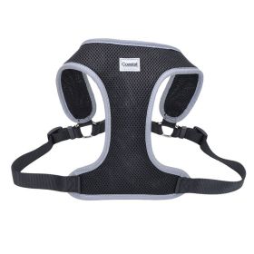 Coastal Pet Comfort Soft Reflective Wrap Adjustable Dog Harness Black (size: Medium - 1 count)