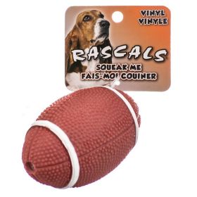 Coastal Pet Rascals Vinyl Football Dog Toy (size: 6 count)