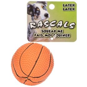 Coastal Pet Rascals Latex Basketball Dog Toy (size: 1 count)