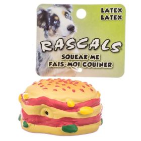 Coastal Pet Rascals Latex Hamburger Dog Toy (size: 1 count)