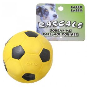 Coastal Pet Rascals Latex Soccer Ball Yellow (size: 1 count)