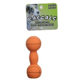 Coastal Pet Rascals Latex Basketball Dumbbell Dog Toy (size: 1 count)