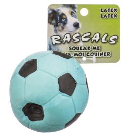 Coastal Pet Rascals Latex Soccer Ball Blue (size: 1 count)