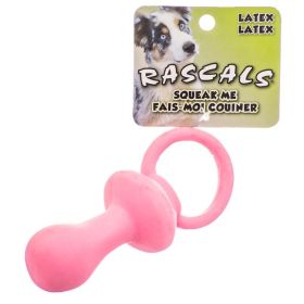 Coastal Pet Rascals Latex Pacifier Dog Toy Pink (size: 1 count)