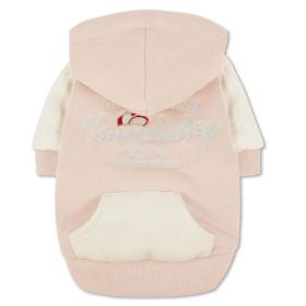 Touchdog 'Heritage' Soft-Cotton Fashion Dog Hoodie (Color: Pink)