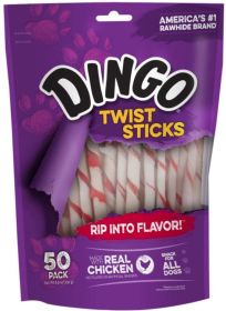 Dingo Twist Sticks with Real Chicken (No China Ingredients) (size: 50 count)