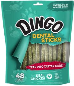 Dingo Dental Sticks for Tartar Control (size: 48 count)