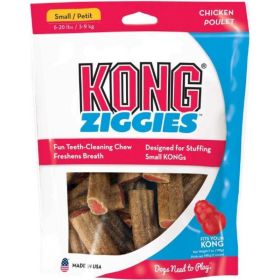 KONG Ziggies Chicken Recipe Teeth Cleaning Small Dog Treats (size: 45 oz)