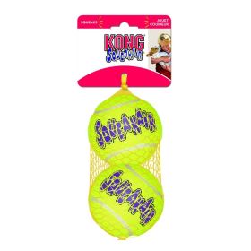 KONG Air Dog Squeaker Tennis Balls Large Dog Toy (size: 32 count)