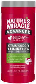 Natures Miracle Advanced Stain and Odor Eliminating Wipes for Hard Surfaces (size: 30 count)