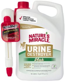 Natures Miracle Urine Destroyer Plus for Dogs with AccuShot Sprayer (size: 170 oz)