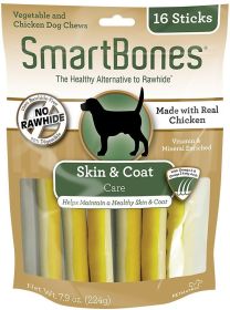 SmartBones Skin and Coat Care Sticks with Chicken (size: 16 count)